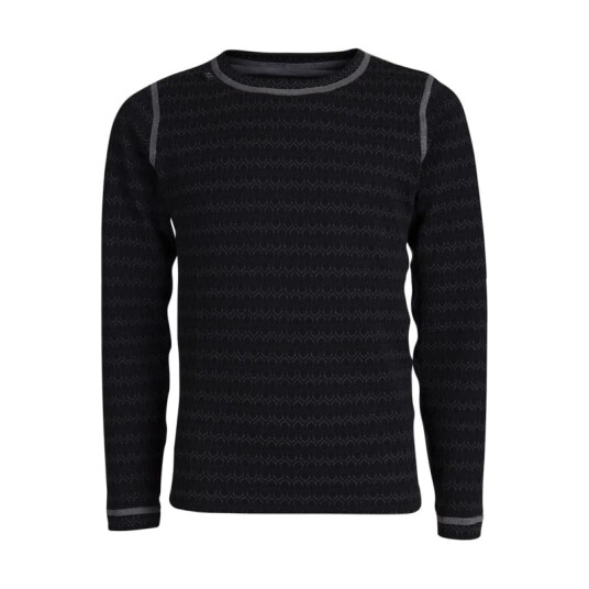 Ulvang Juniors' 50Fifty 3.0 Round Neck 128, Black/Mix