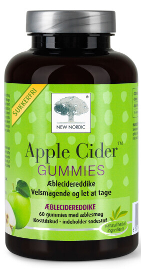 New Nordic Apple Cider Tyggetaletter 60 Tabletter New Nordic Apple Cider Tyggetaletter 60 Tabletter
