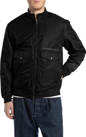 Replay Regular Sustainable Synthetic Component Jacket Black S