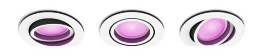 Philips Hue WCA Centura Downlight Rund 3x5,7W Hvit - 60611