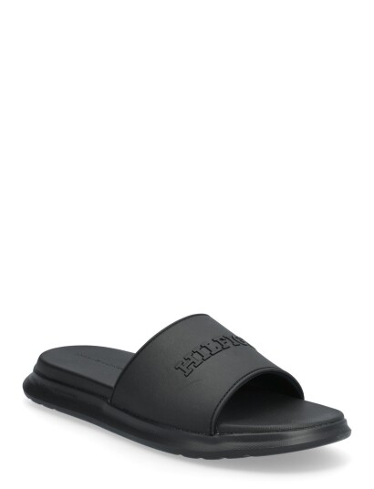 Tommy Hilfiger Dual Density Hilfiger Pool Slide Black 45