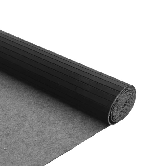 Teppe rektangulært svart 80x400 cm bambus 8721012368057 Teppe rektangulært svart 80x400 cm bambus 8721012368057