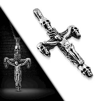 Stort kors i stål "Jesus" Stort kors i stål "Jesus"