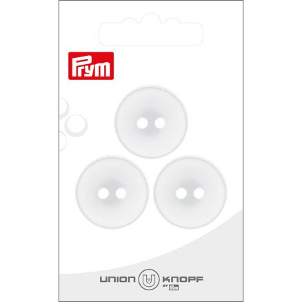 Prym plastknapp hvit 23 mm 3 stk Prym plastknapp hvit 23 mm 3 stk