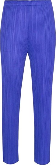 Issey Miyake Dame Bukser Blå L,