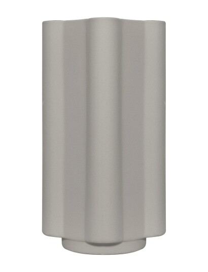 Louise Roe Ceramic Funki Vase Rounded Grey SANDED H43CM