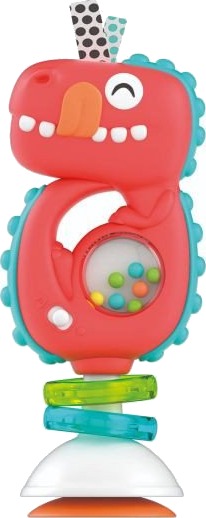 Clementoni Baby Interaktiv Dinosaur Rangle Med Sugekopp Musikk Og Lyder