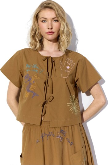Hunkøn Nima Shirt Brown M Hunkøn Nima Shirt Brown M