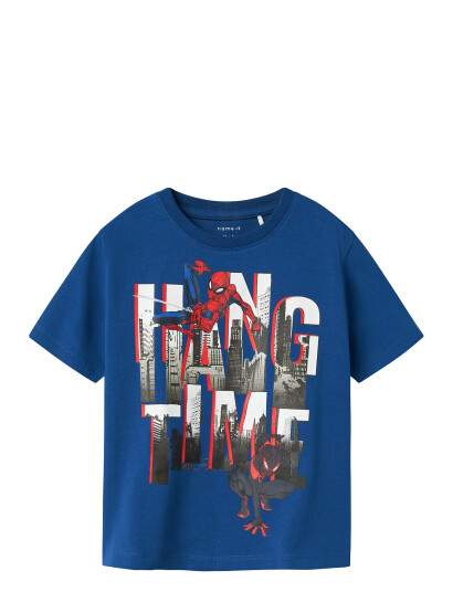 name it Nmmust Spider Nreg Ss Top Mar Blue 92