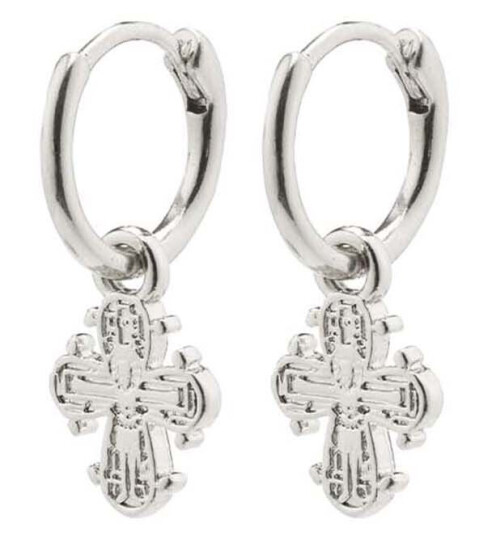 Pilgrim Dagmar Recycled Huggie Hoop Earrings Silver 152226003 - Dame - 925 sterling silver Pilgrim Dagmar Recycled Huggie Hoop Earrings Silver 152226003 - Dame - 925 sterling silver