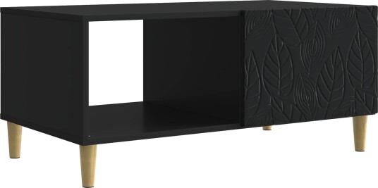  Kaffebord Svart 90 x 50 x 40 cm Konstruert tre