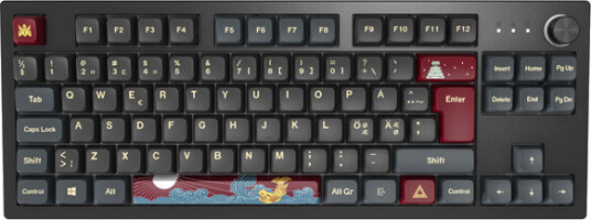 Montech MKey TKL Darkness - Gateron G Pro 2.0 Red - Gamingtastatur - Uten numpad - Nordisk - Svart Montech MKey TKL Darkness - Gateron G Pro 2.0 Red - Gamingtastatur - Uten numpad - Nordisk - Svart
