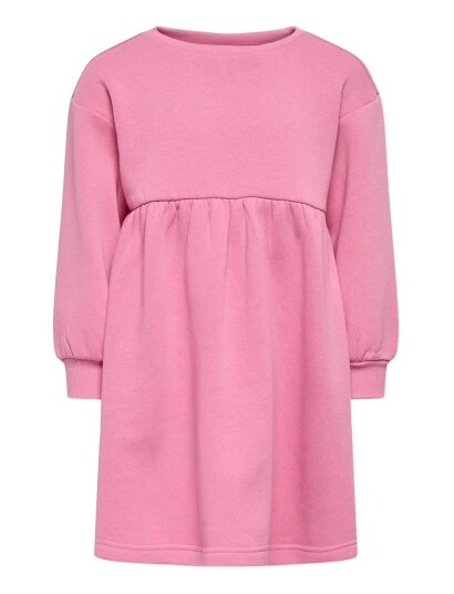 Kids Only Kmgsweat L/S O Neck Dress Swt Pink 104
