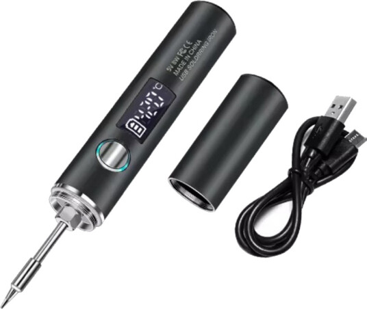 Loddebolt med justerbar temperatur - USB, bærbar