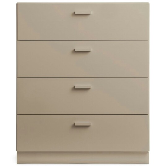String Relief Kommode Bred med Sokkel Beige