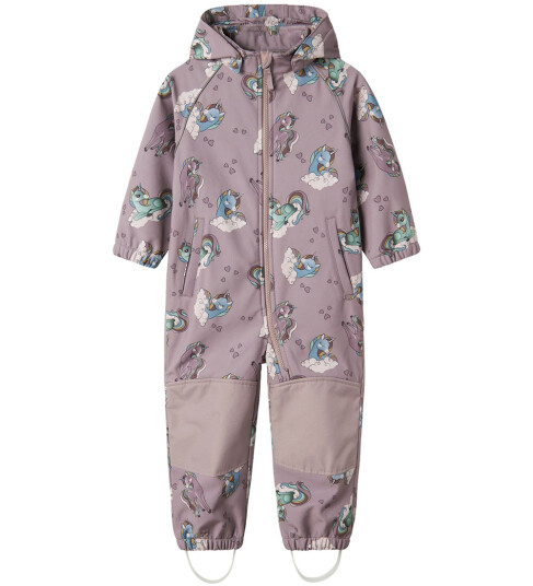 Name It Alfa08 Softshell Suit All Over Print Lilla 104