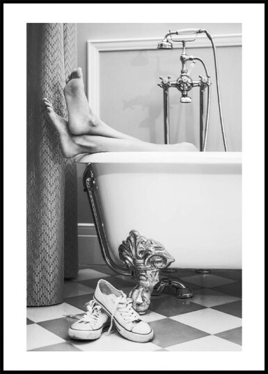 Urban Girl Bath Plakat Plakat / 21x30cm