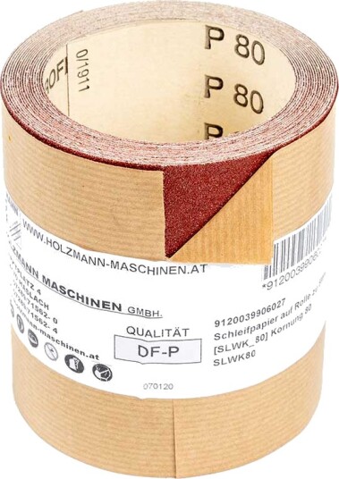 Holzmann Maschinen Slipepapir på rull 5lfm K80 Holzmann SLWK80