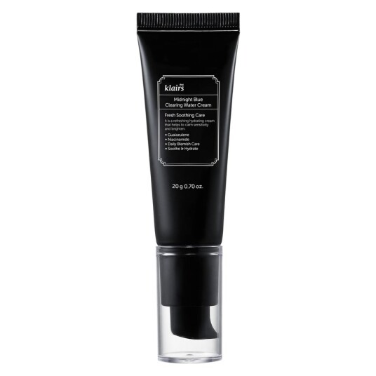 Klairs Midnight Blue Clearing Water Cream 20g - Beroligende Ansiktskrem for Sensitiv Hud