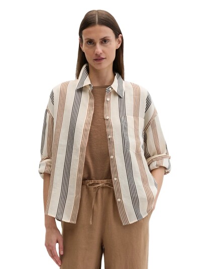 Marc O"Polo Woven Blouses Longsleeve Cream 44