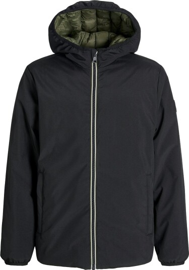 Jack & Jones Polstret Jakke JjeBrook Vendbar Svart/Olive N Jack & Jones 8 år (128) Dunjakke Grønn