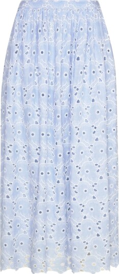 by Ti Mo Broderie Anglaise Skirt Blue M by Ti Mo Broderie Anglaise Skirt Blue M