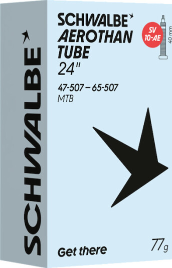 Schwalbe Aerothan slange 24" med SV ventil 40mm