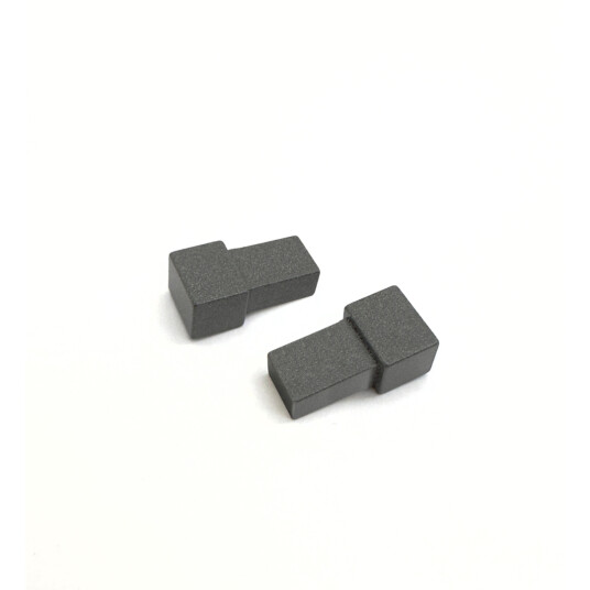 GENESIS HJØRNESTYKKE UTV. 10MM MØRK GRANITT EDP 2-PK