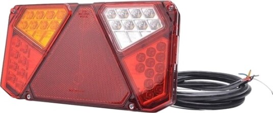 Secorüt Tilhenger Baklykt Med Åpne Kabelender Blinklys/Bremselys/Baklys/Reflektor/Tåkelysbaklys Venstre 12 V/24 V Transparent