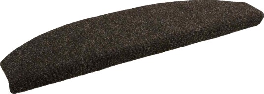  Selvlimende trappematter 15 pcs Mørk brun 80 x 24,5 x 3,5 cm