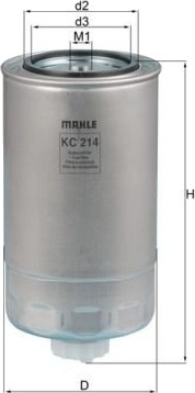 Drivstoffilter MAHLE ORIGINAL KC 214
