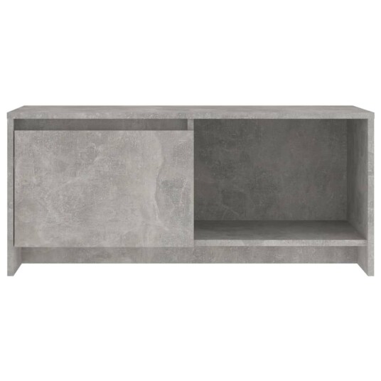 vidaXL TV-benk betonggrå 90x35x40 cm sponplate