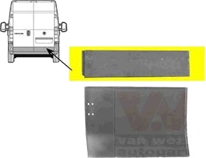 Blende bakluke VAN WEZEL 1747150