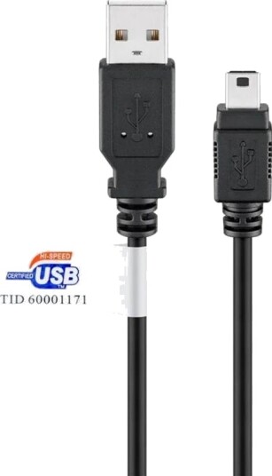Pro USB 2.0 Hi Speed Kabel Svart Pro USB 2.0 Hi Speed Kabel Svart