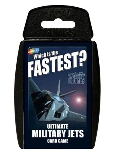 Winning Moves Ultimate Military Jets Top Trumps Card Game English