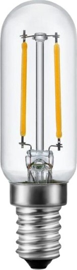 Spl E14 2W dimbar LED pære   Filament 8,5cm 2500K klart glass   Dimbar : Dimbar Kulør : Ekstra varm