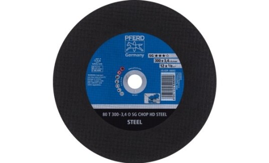 Pferd Kappeskive Metall 300x3.4mm 5100 rpm Sort/Blå