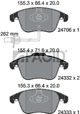 PAGID T1760N Bremseklosser