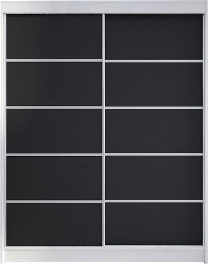 Garderobe Camino LED belysning Hvit/Svart