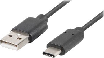 Lanberg Usb-Kabel Usb Hann Til Usb-C Hann Usb 2.0 1.8 M Svart