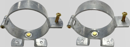 100 mm hengselbolt vendbar med messingskrue