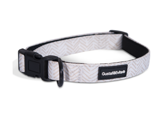 Chicish justerbart hundehalsbånd XS 15mm 28-43cm Mønstret fra Gustaf och Evita Chicish justerbart hundehalsbånd XS 15mm 28-43cm Mønstret fra Gustaf och Evita
