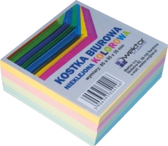 Vektor Notatblokk Fargeblokk 85X85 Mm 3,5 Cm
