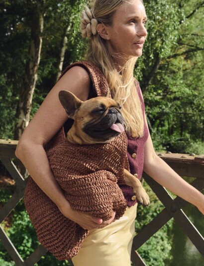 DAY ET Day Crochet Tote Brown ONE SIZE