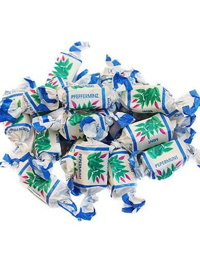 1 kg De Bron Sugarfree Mint Toffees   Sukkerfrie Mintkarameller