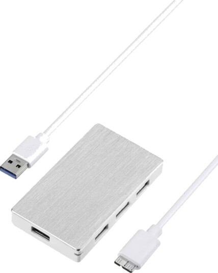 Sandstrøm 4 USB hub med 4 porter