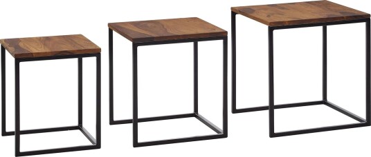Wilhem Sidebord 40 cm Firekantete - Natur