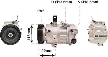 VAN WEZEL 8301K711 AC-kompressor