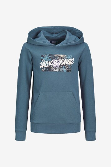 Jack & Jones Junior Hettegenser jjHawaii Shape Sweat Hood Jnr Blå