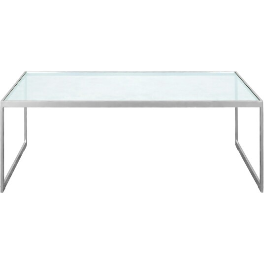 Englesson Square Salongbord 122x62 cm Silver Grey/Glass
